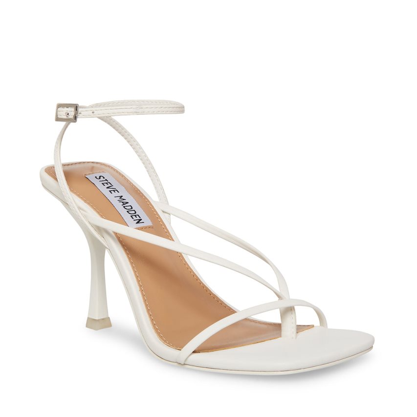Steve Madden Annie Sandaler med Hæl Dame Hvite | TBDMJ8325