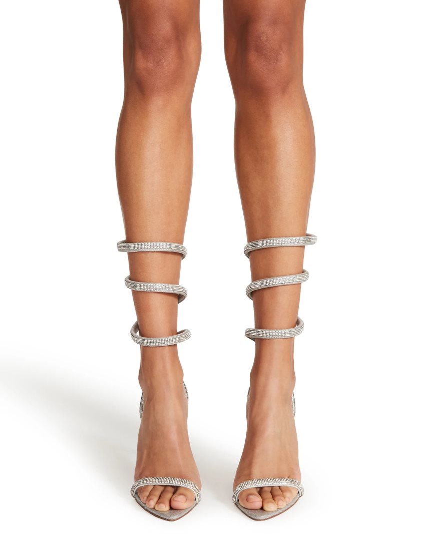 Steve Madden Bali Sandaler med Hæl Dame Sølv | RQKZG9208