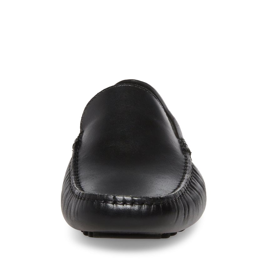 Steve Madden Bergamo Lær Loafers Herre Svarte | BTWVZ7841