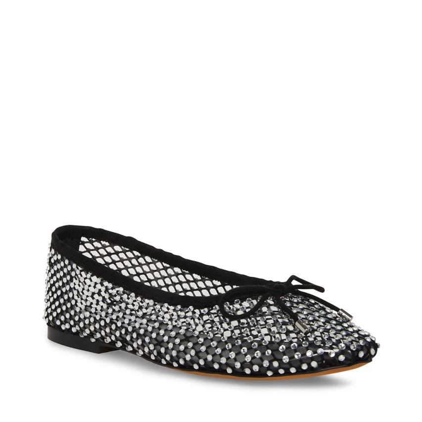 Steve Madden Blossoms-m Ballerinasko Dame Svarte | GLIQZ3874
