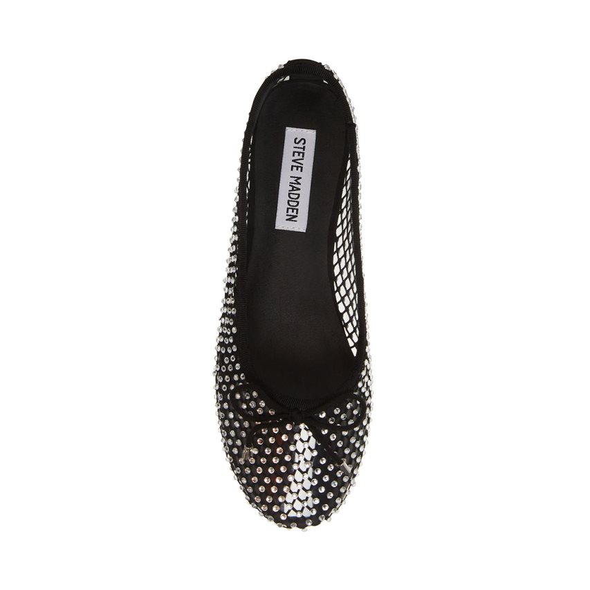 Steve Madden Blossoms-m Ballerinasko Dame Svarte | GLIQZ3874