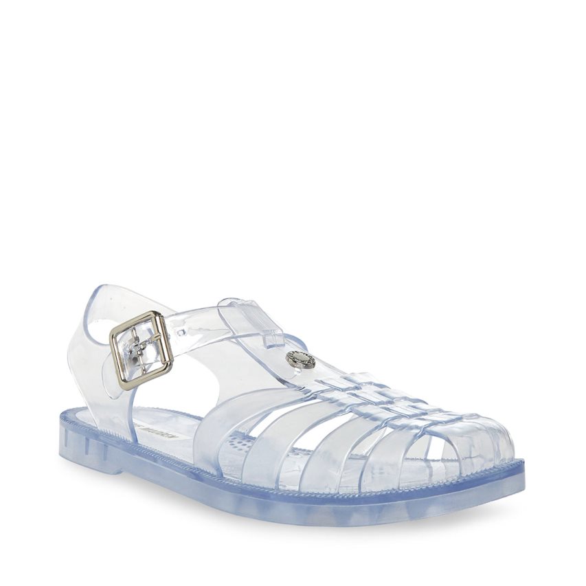 Steve Madden Bryn Flate Sandaler Dame Lyse Blå | SRAYP8034