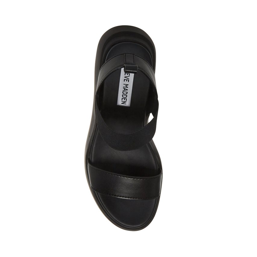 Steve Madden Cruise Platåsandaler Dame Svarte | GSOWJ9851