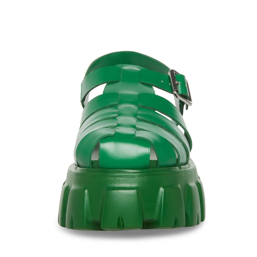 Steve Madden Echo Platåsandaler Dame Grønn | KMUXA5619