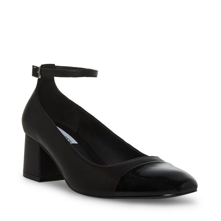 Steve Madden Eli Lær Høye Hæler Dame Svarte | HUTBR7931