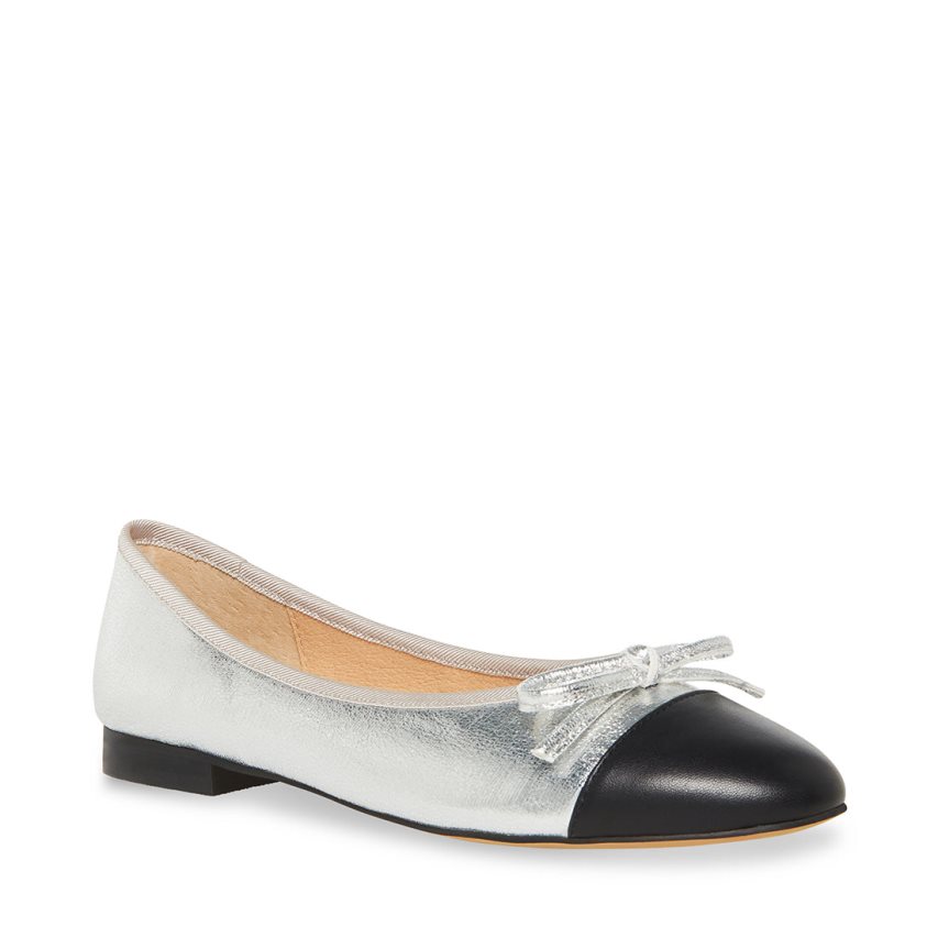 Steve Madden Ellison Ballerinasko Dame Sølv | OXQLU4971