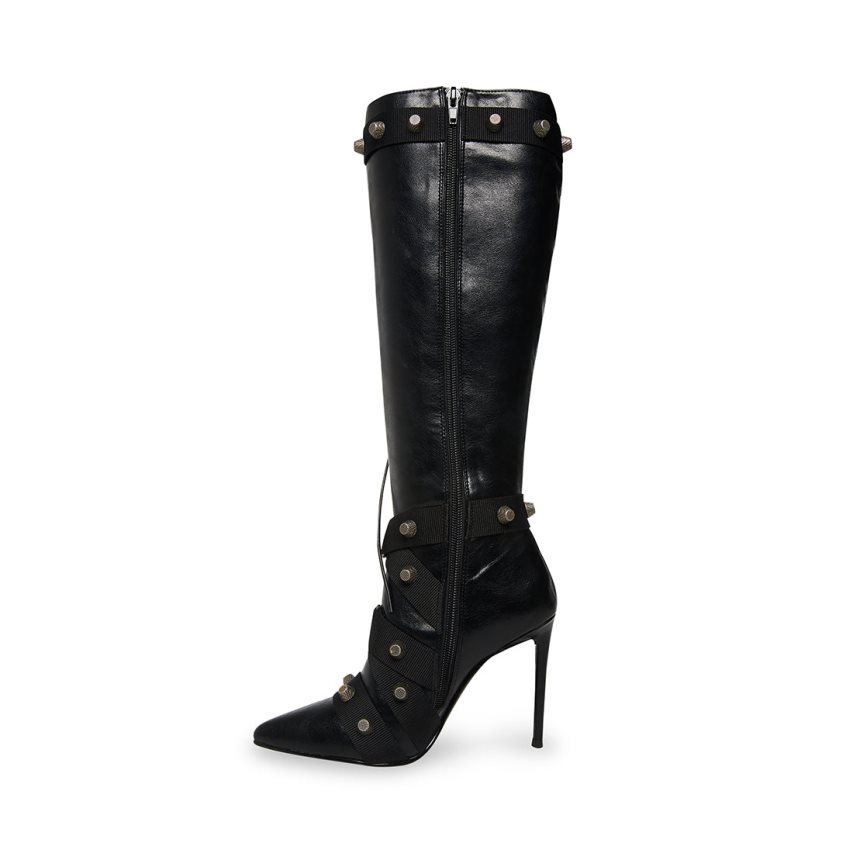 Steve Madden Fink Høye Støvletter Dame Svarte | YRNBK3542