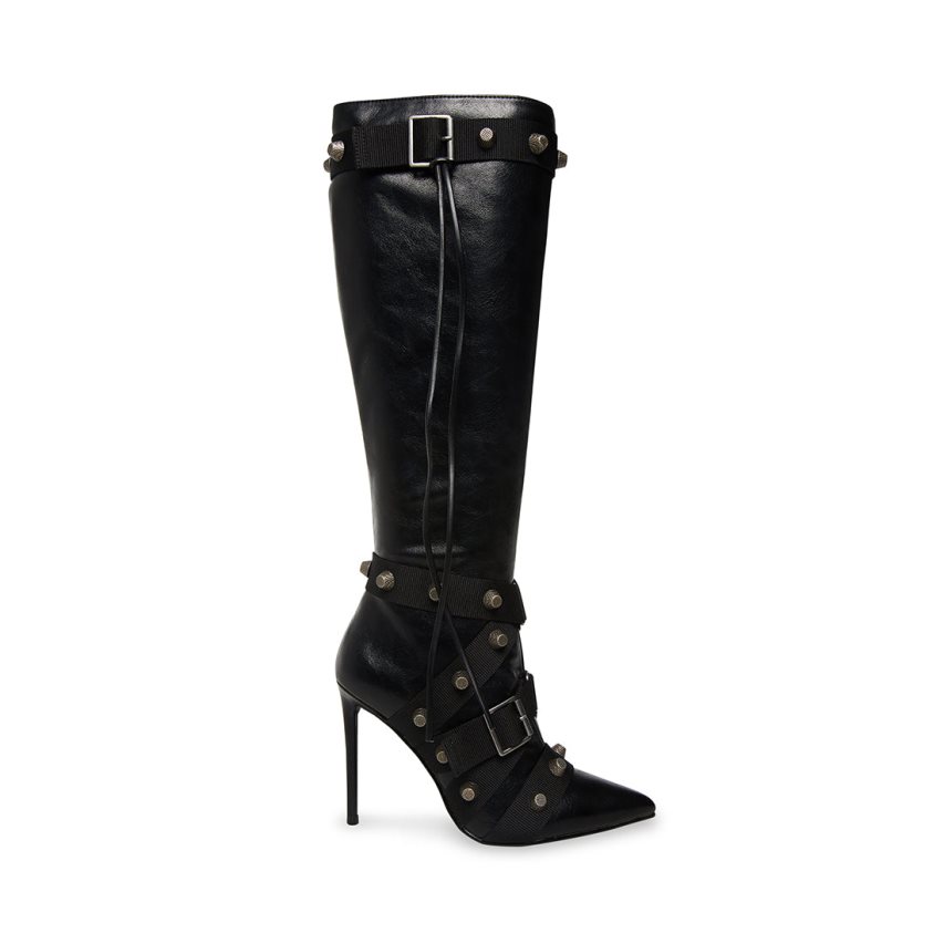 Steve Madden Fink Høye Støvletter Dame Svarte | YRNBK3542