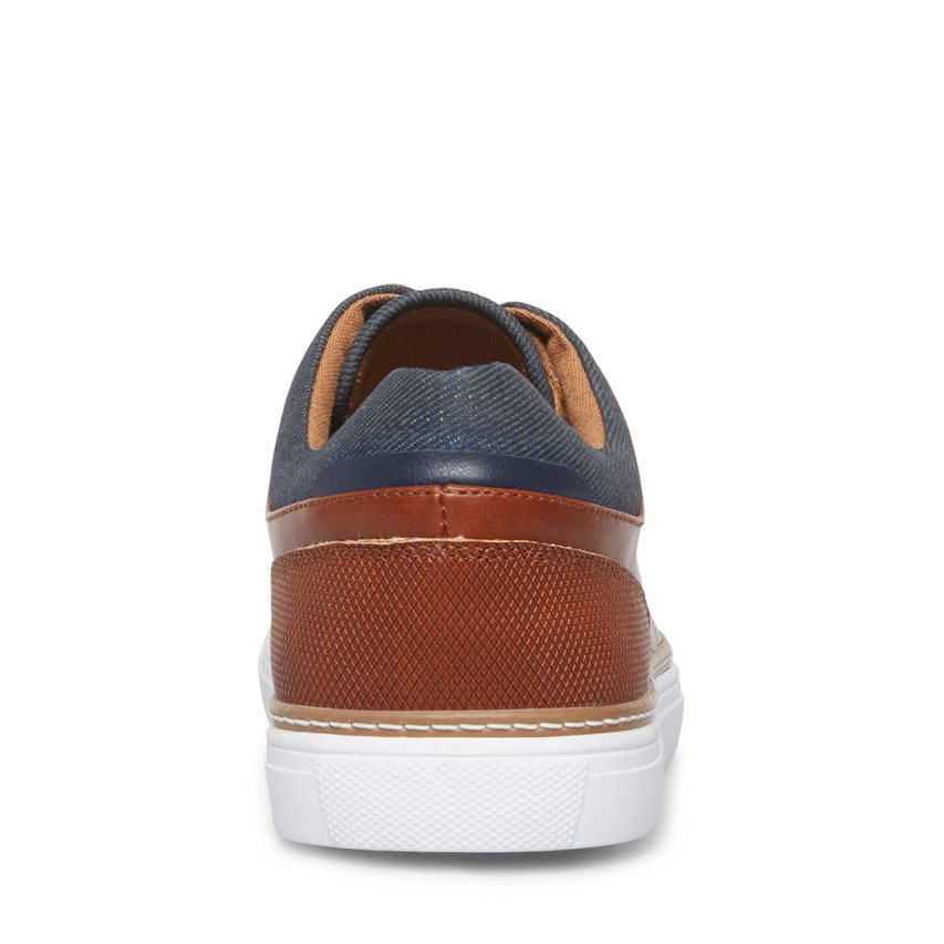 Steve Madden Gully Lær Joggesko Herre Brune | UFGVI9647