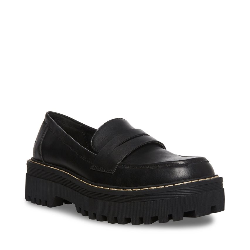 Steve Madden Haazel Platform Sko Dame Svarte | VCOYK7654