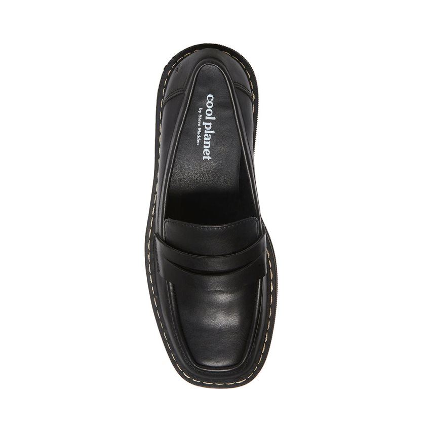 Steve Madden Haazel Platform Sko Dame Svarte | VCOYK7654