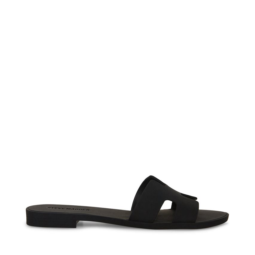 Steve Madden Hadyn-j Badesandaler Dame Svarte | KLFCO6302