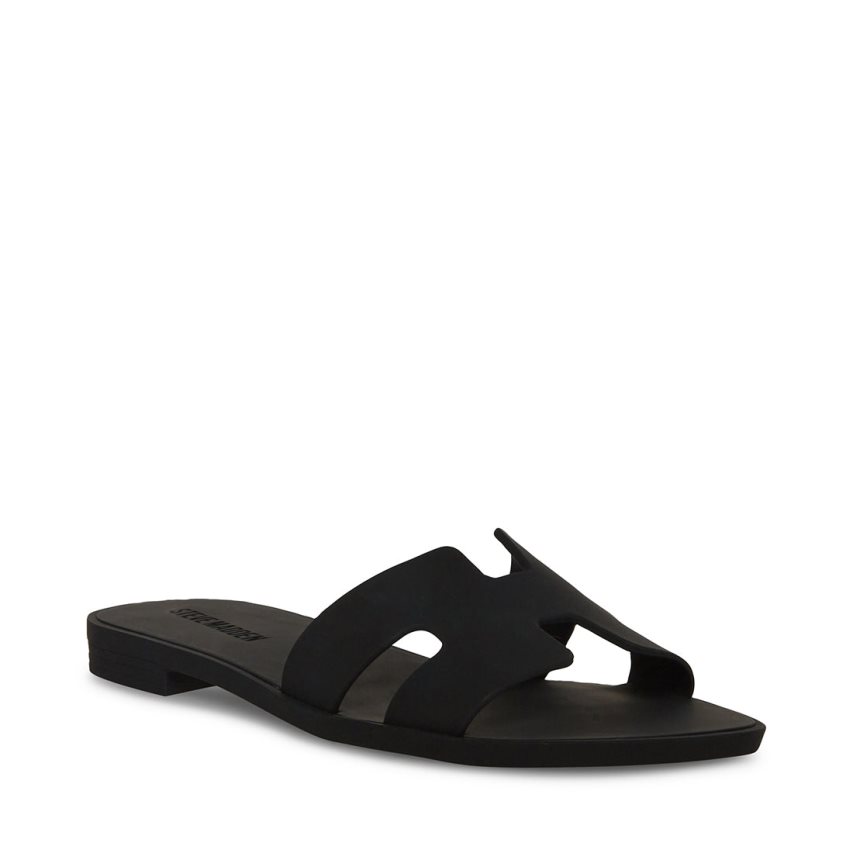 Steve Madden Hadyn-j Badesandaler Dame Svarte | KLFCO6302