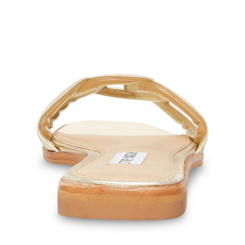 Steve Madden Helene Badesandaler Dame Gull | JTPUO8370