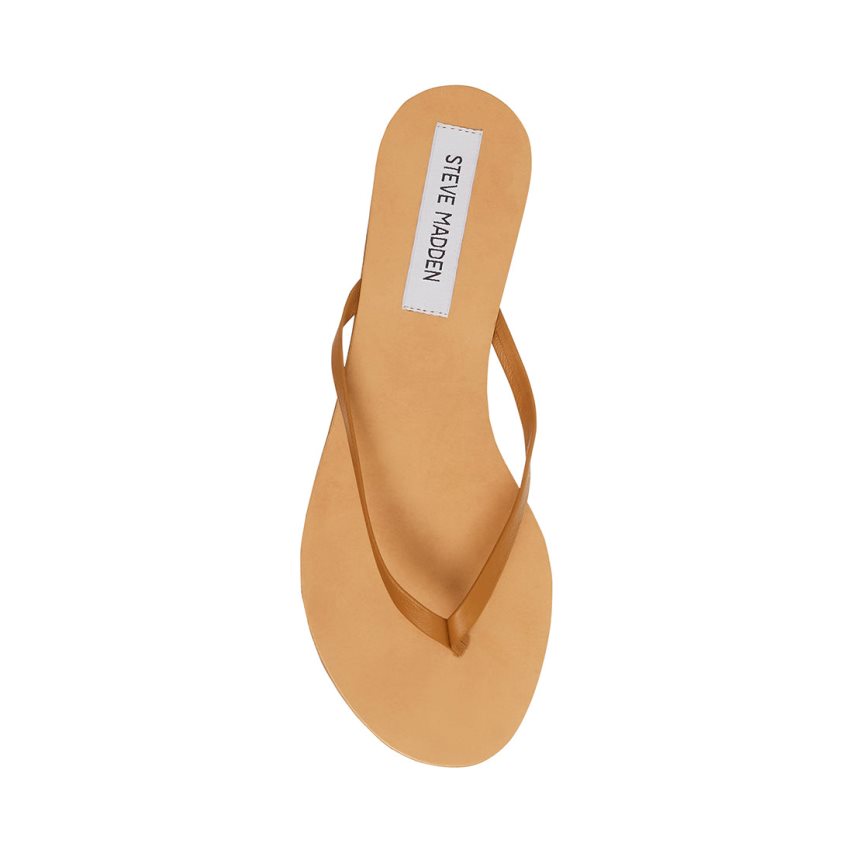 Steve Madden Image Lær Flip Flops Dame Brune | EONDA9164