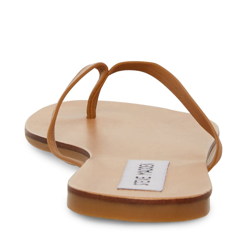 Steve Madden Image Lær Flip Flops Dame Brune | EONDA9164