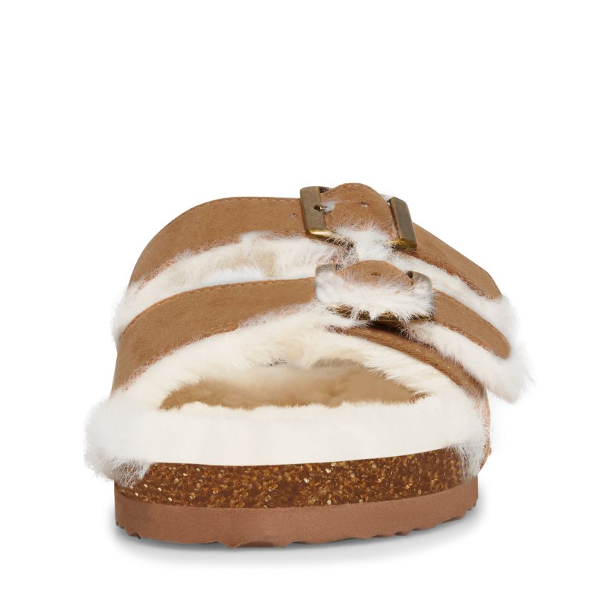 Steve Madden Jleena Badesandaler Barn Brune | ZTJVD8196