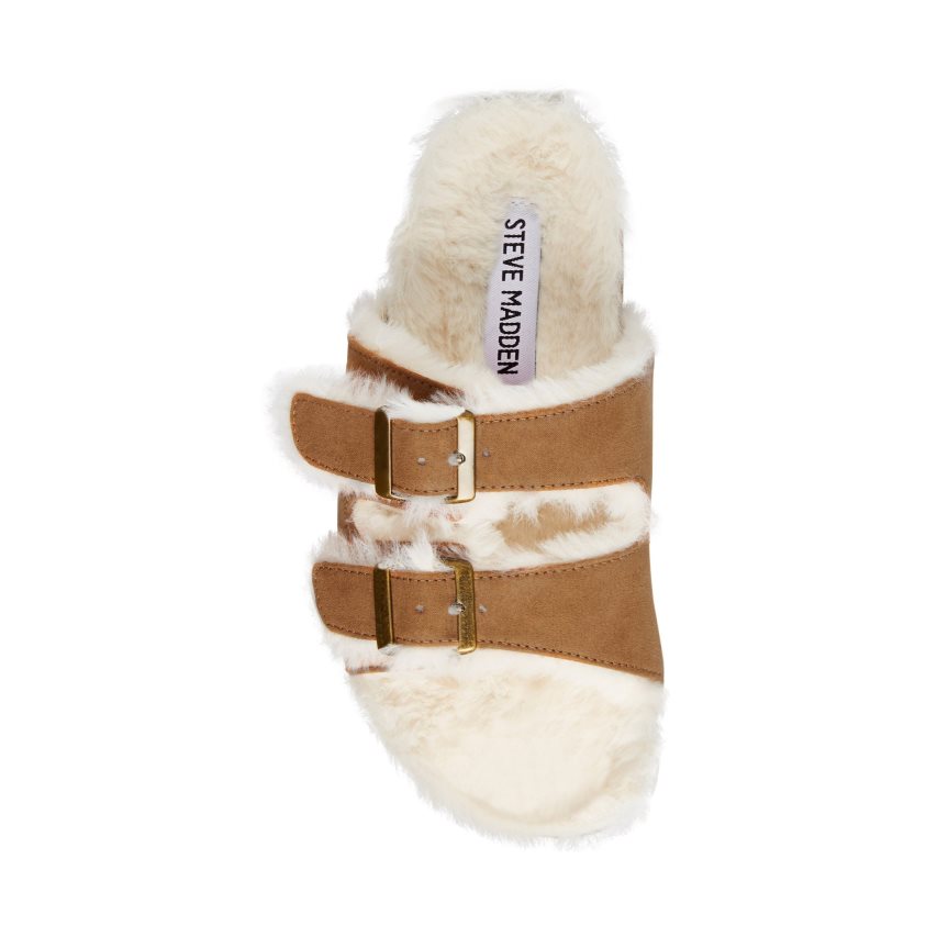 Steve Madden Jleena Badesandaler Barn Brune | ZTJVD8196