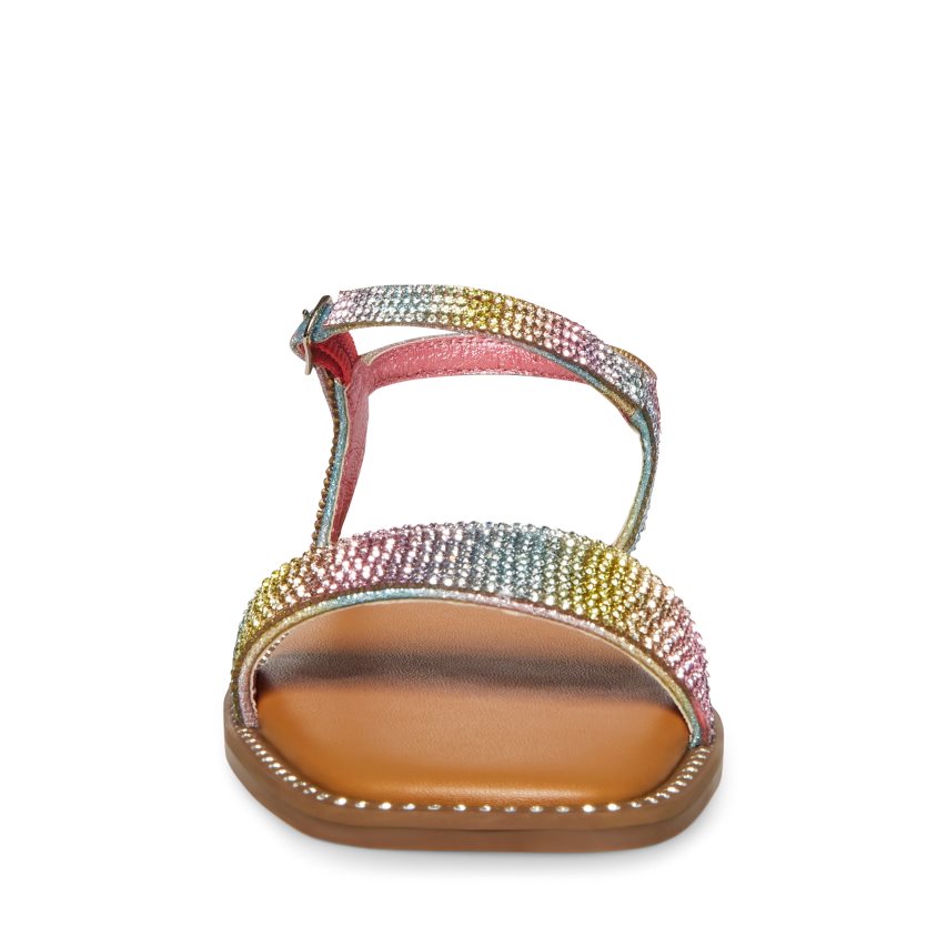 Steve Madden Jnishar Flate Sandaler Barn Multicolor | ZMWIQ7841