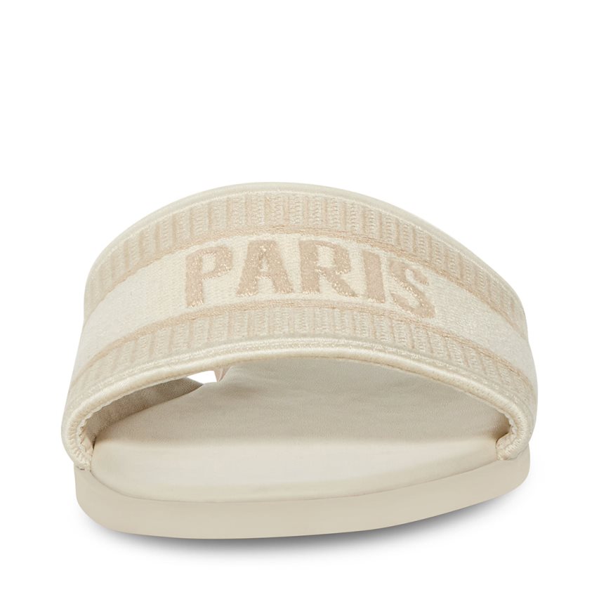Steve Madden Knox Badesandaler Dame Beige | GQFUB0659