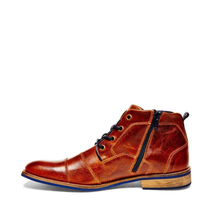 Steve Madden Kramerr Lær Chukka Støvler Herre Brune | ZYUEV4680