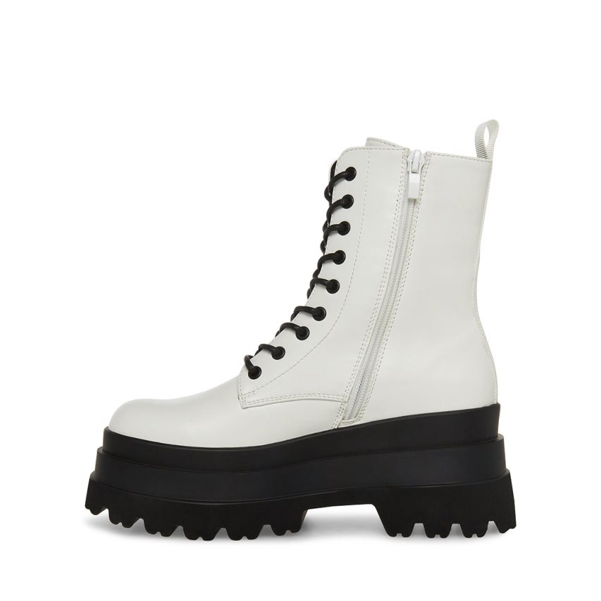 Steve Madden Luka Ankelstøvletter Dame Hvite | FGHJO5874