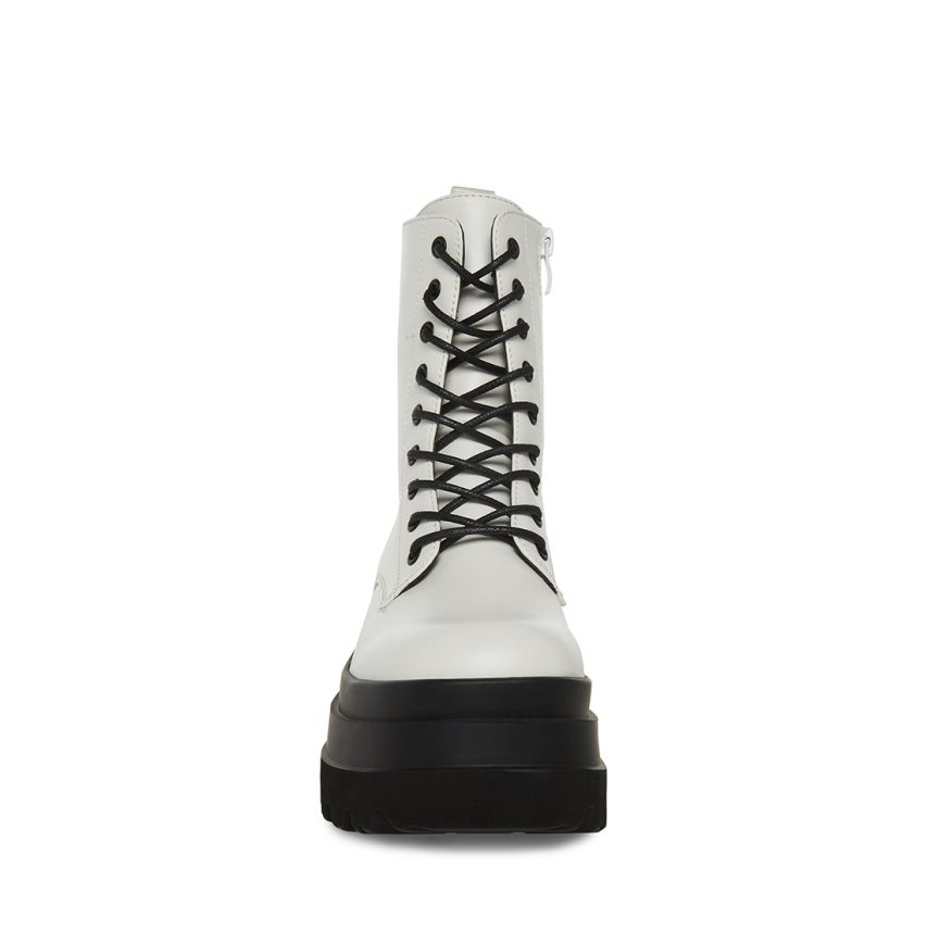 Steve Madden Luka Ankelstøvletter Dame Hvite | FGHJO5874