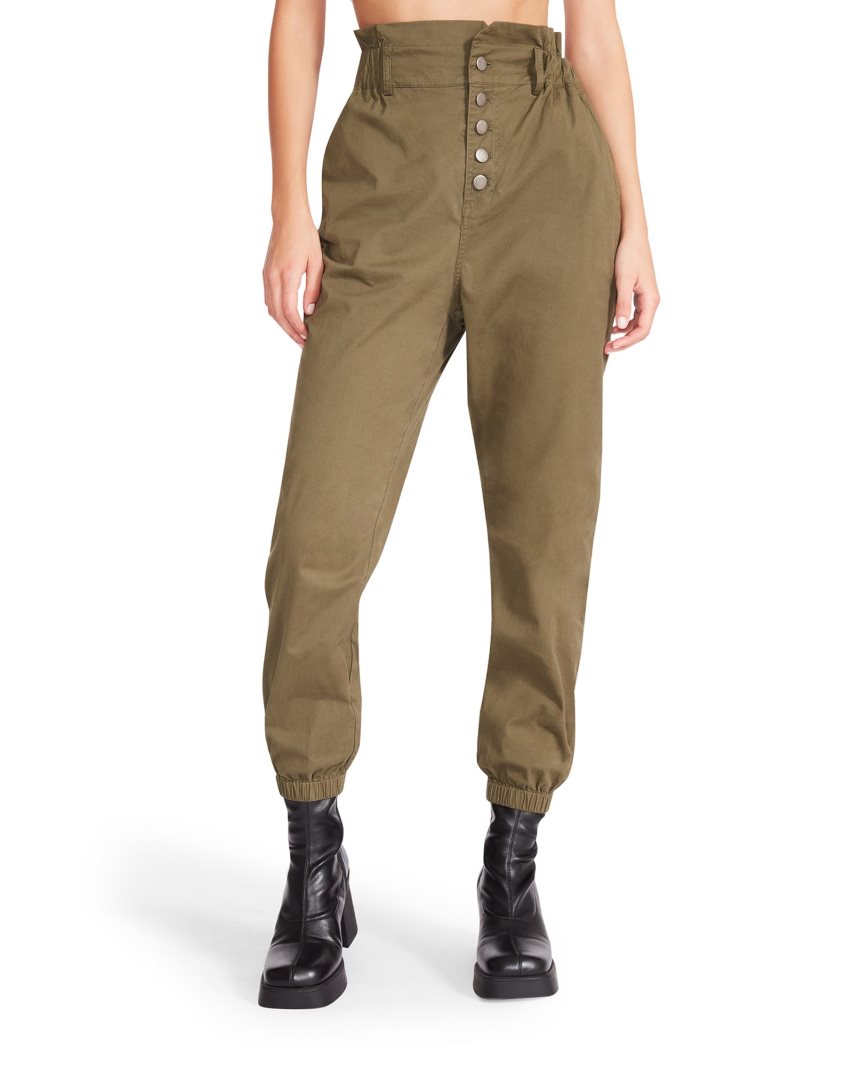 Steve Madden Melanie Bukse Dame Olivengrønne | HMGRY2160