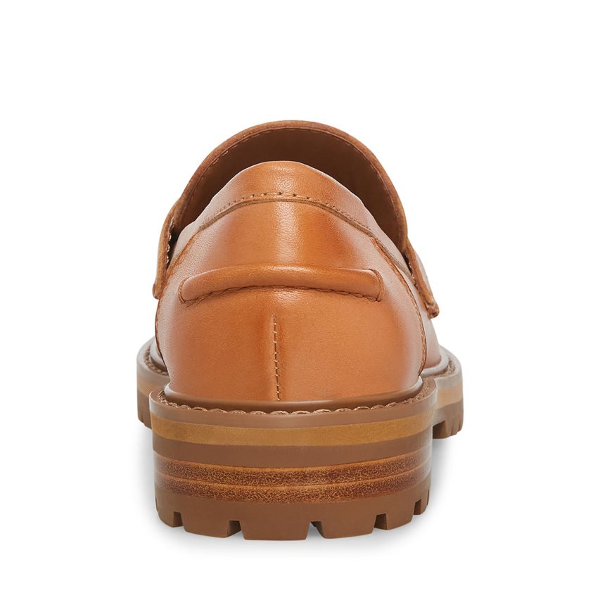 Steve Madden Minka Lær Loafers Dame Brune | UVWYZ6810