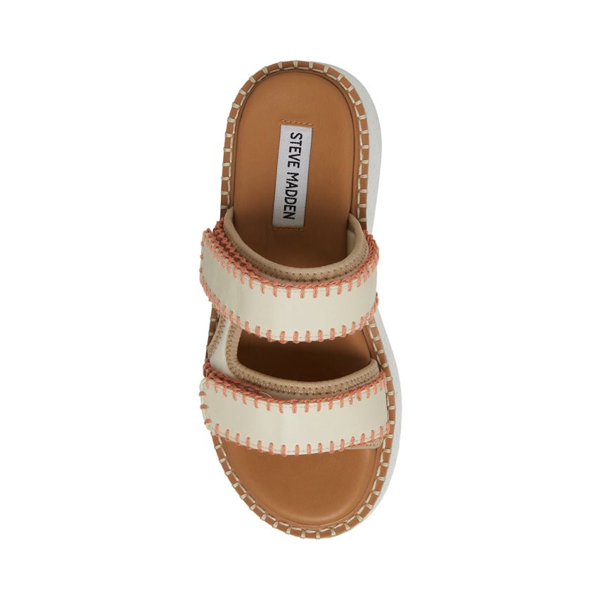 Steve Madden Otto Badesandaler Dame Beige | DZFMP5970