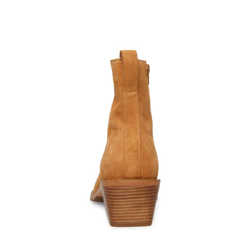 Steve Madden Richie Semsket Skinn Ankelstøvletter Herre Brune | NDIOY6124