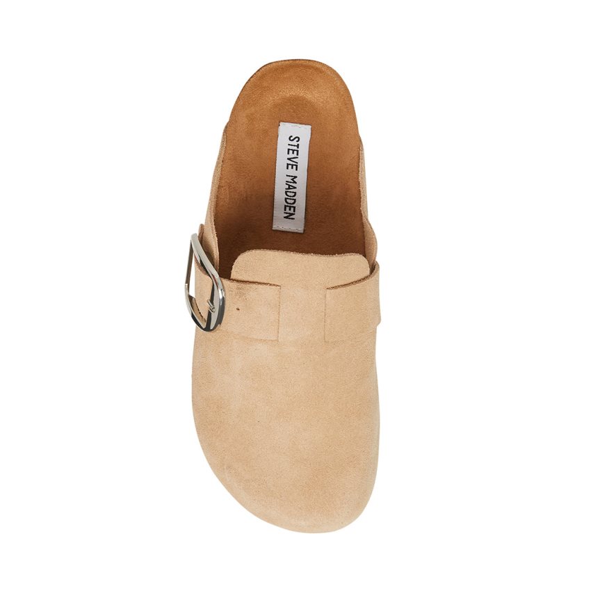 Steve Madden Social Semsket Skinn Loafers Dame Beige | WZUKD3719