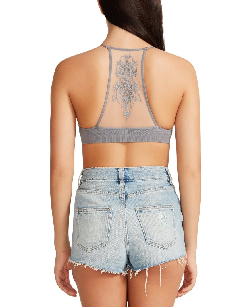 Steve Madden The Ella Mesh BH Dame Grå | JYBTI4381
