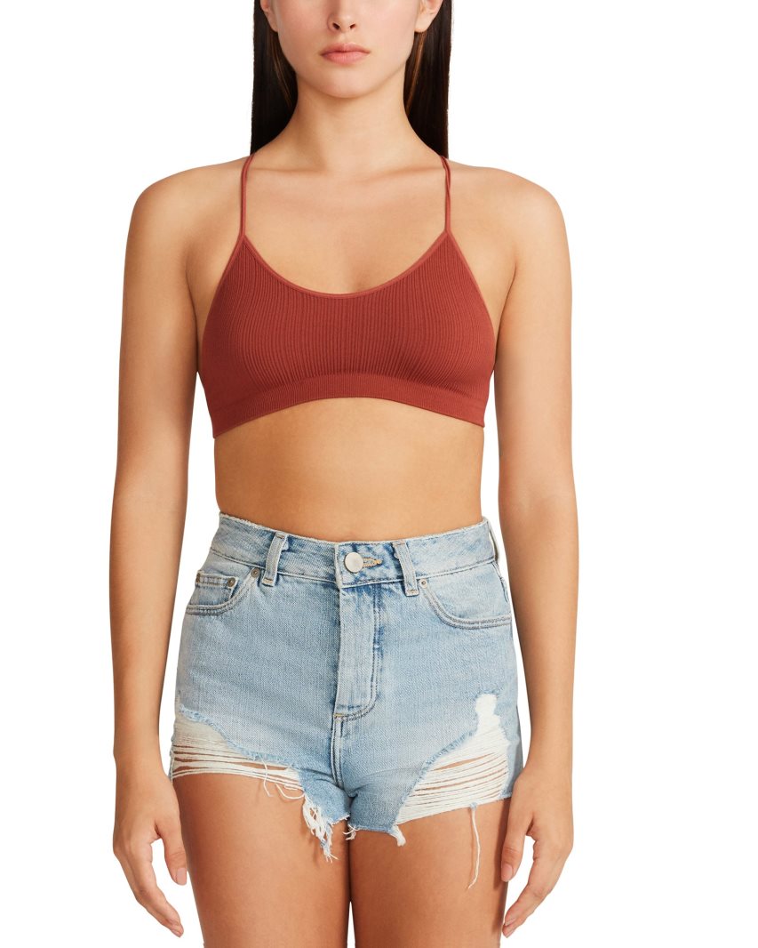 Steve Madden The Ella Mesh BH Dame Rød | DKYAN4123