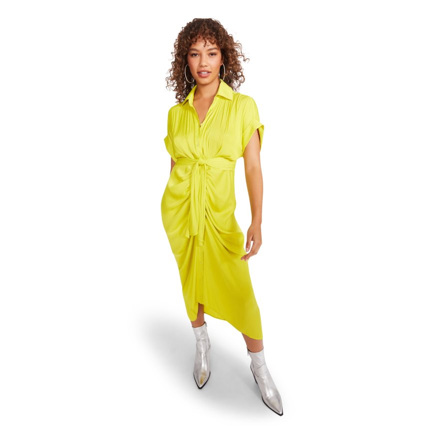 Steve Madden Tori Citron Kjoler Dame Gul | XLZJK2907