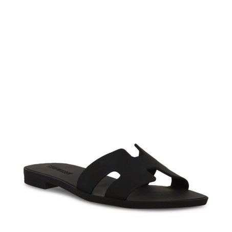 Steve Madden Hadyn-j Badesandaler Dame Svarte | KLFCO6302